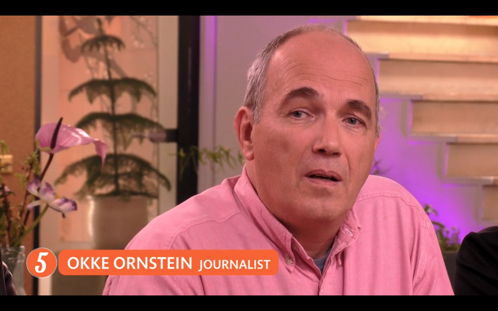 Okke Ornstein here in a screenshot from a Dutch TV talkshow.
